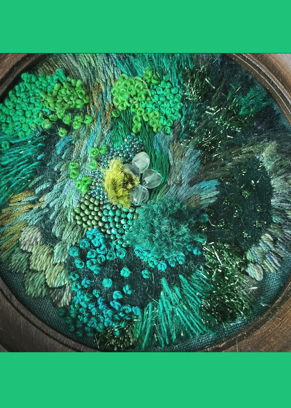Jewelled Moss Embroidery Workshop With Amy Jones