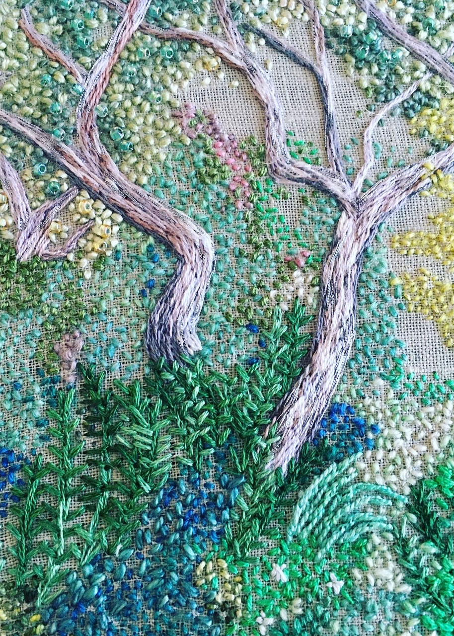 SCRIBBLY GUM EMBROIDERY WORKSHOP WITH AMY JONES: CREATE A TEXTURED BUSH-INSPIRED LANDSCAPE IN THREAD
