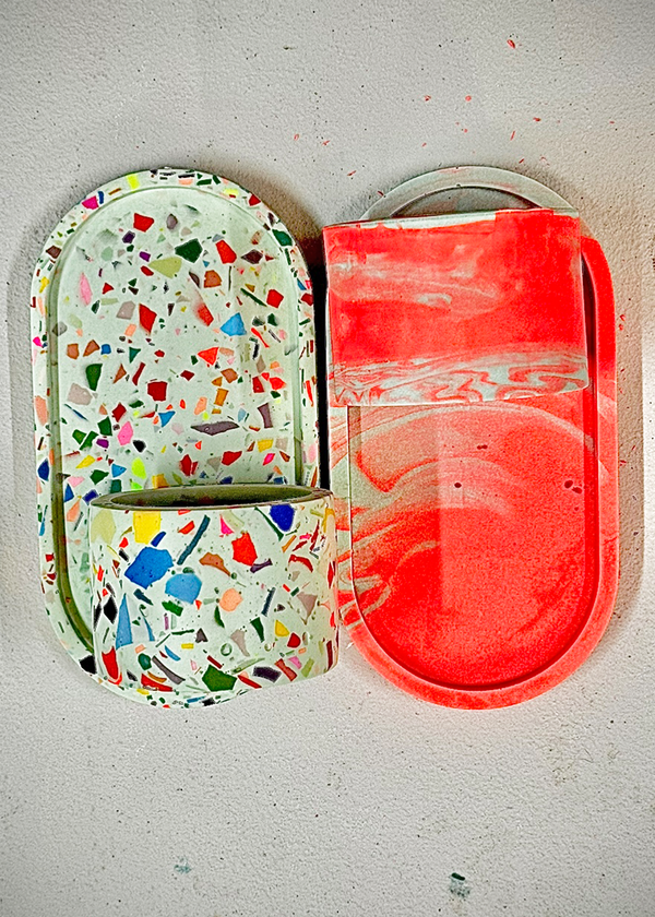 Terrazzo Trinket Tray & Marbled Pot Kids' Workshop