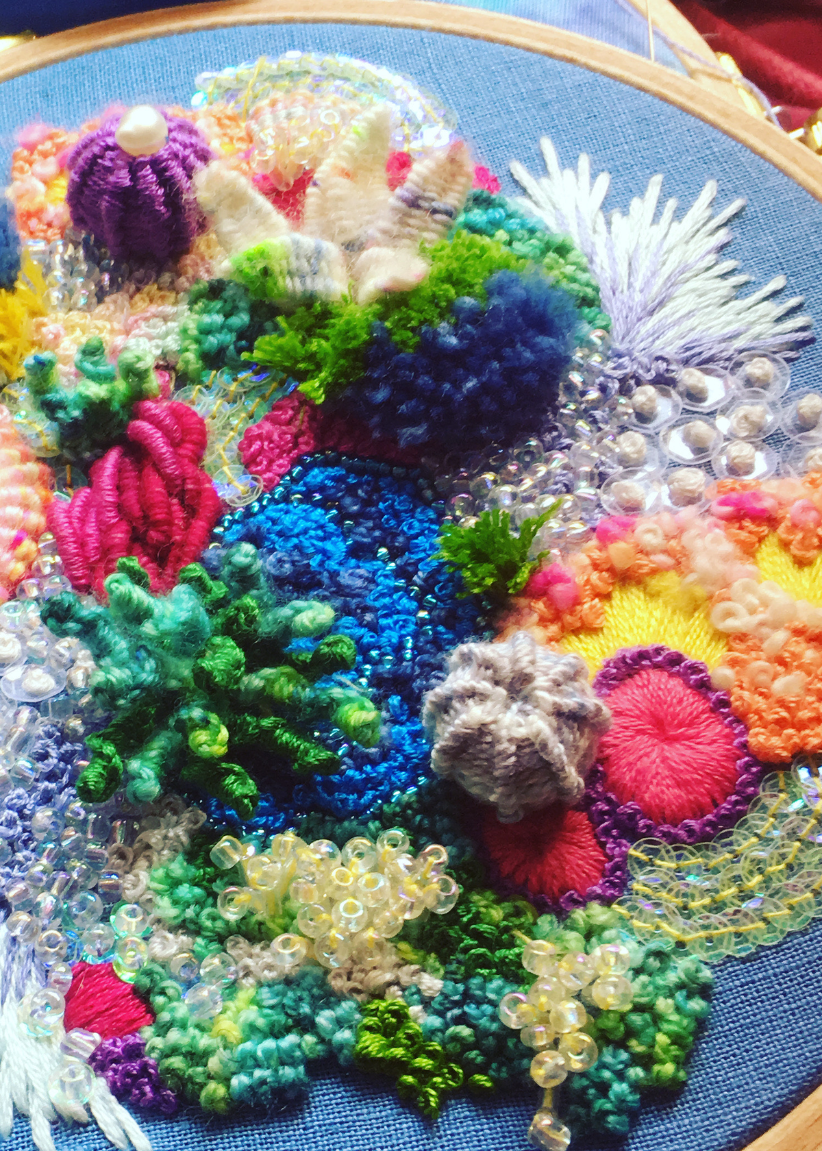 Rainbow Coral Embroidery Workshop With Amy Jones: Create Vibrant, Text ...