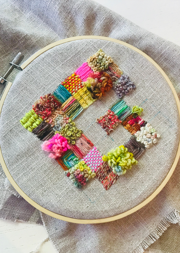 Textural Embroidery Workshop: Blooming Grid Stitch with Pauline Franklyn in Sydney