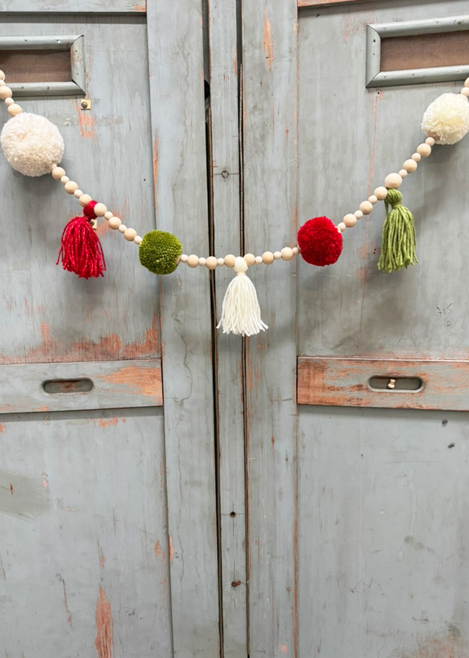 Kids Christmas Pom Pom & Tassel Bunting Workshop