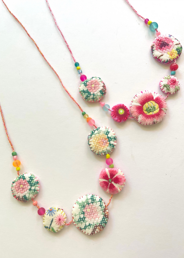 Decorative Medallion Necklace – Embroidery & Textile Workshop Sydney