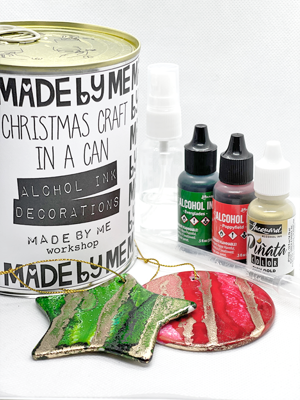 CHRISTMAS CRAFT IN A CAN - Alcohol Ink Decoration Kit